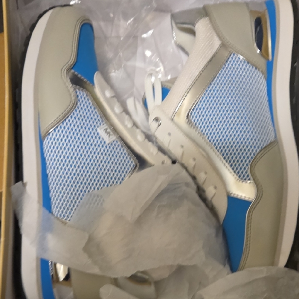 MICHAEL Michael Kors Blue and Silver Athletic Shoes